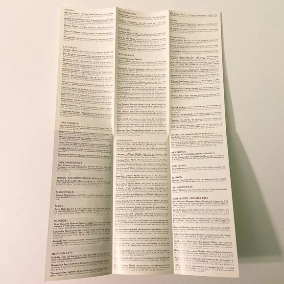 Vintage Lot of 4 Louisiana Brochures Howard Johnson Holiday Inn Hotels Pamphlets - Picture 16 of 16